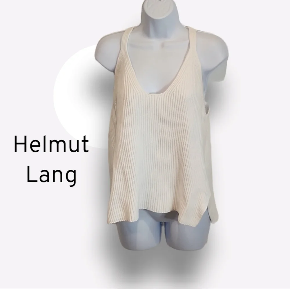 helmut Lang Ribbed Razor Back Tank - Picture 2 of 9
